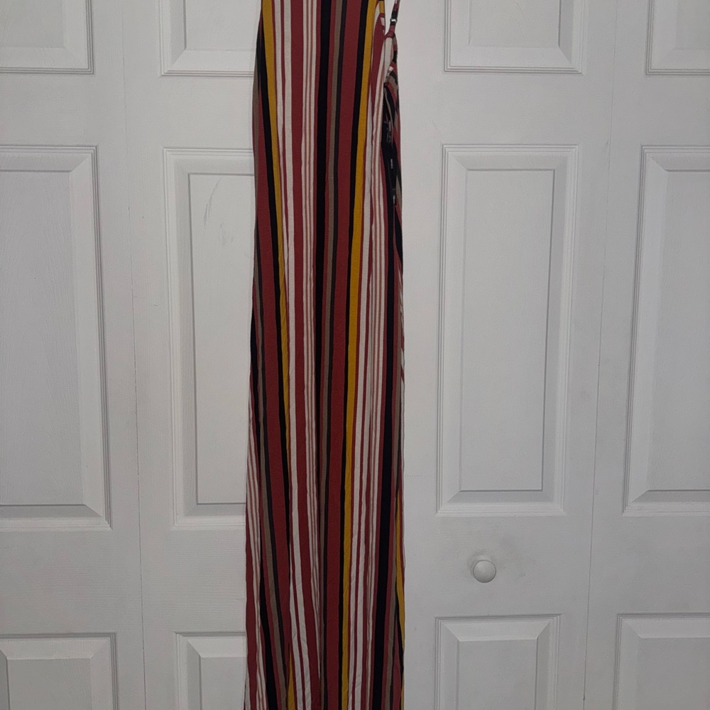 Forever 21 Red and Pink Pleated Pencil Maxi Skirt